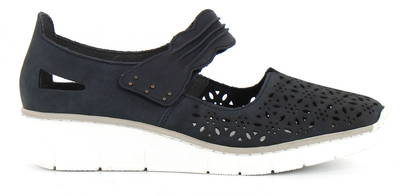 Rieker Walking Shoes 537G7-14, Blue - Stilettoshop.eu
