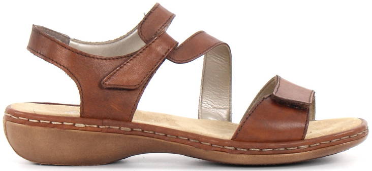 Rieker Sandals 659C7-24, Brown - Rieker women`s sandals - 130861 - 1
