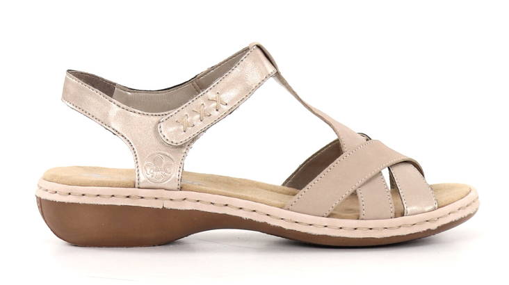 Rieker women's sandals 65919-61 beige - Rieker women`s sandals - 135731 - 1