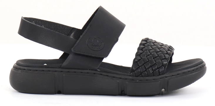 Rieker Sandals 68983-00, black - Rieker women`s sandals - 130761 - 1