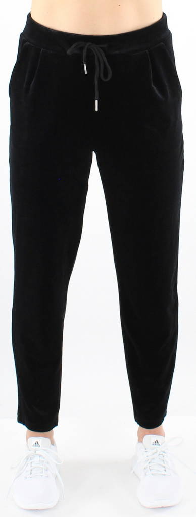 Vila Trousers Class 3/4 Velvet, Black - Women's trousers - 119671 - 1