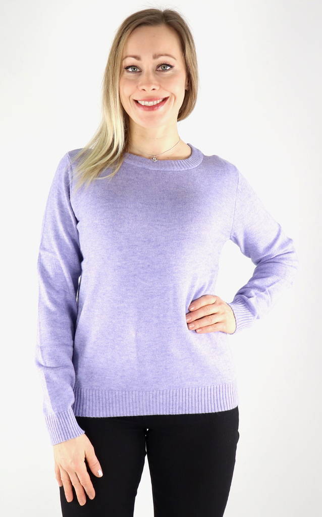 Vila Sweater Ril o-neck sweet lavender - Women's knitwear - 132671 - 1