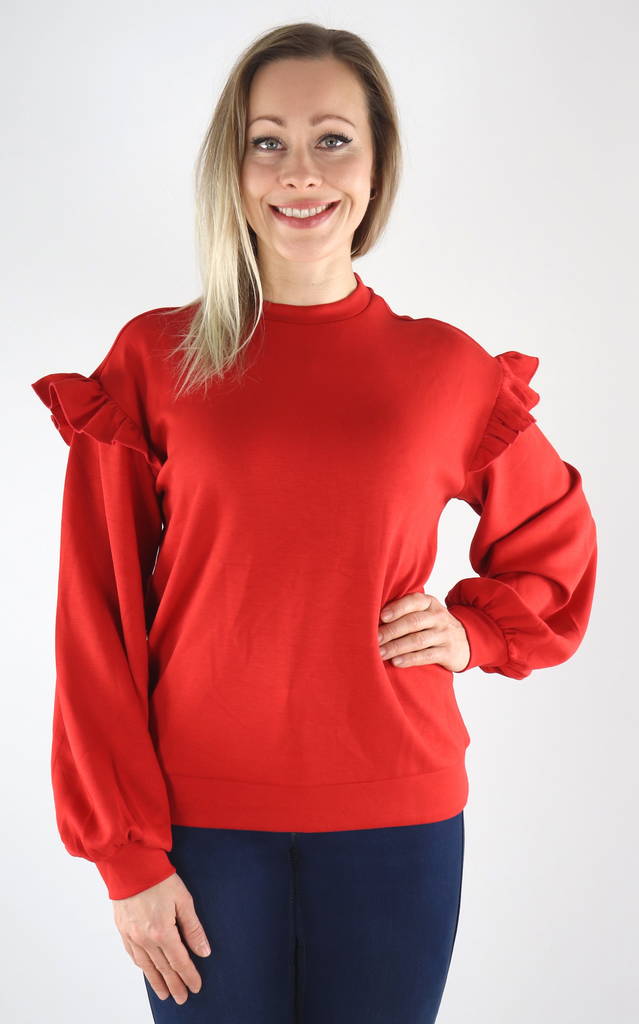Vila Shirt Sif flounce - Women's long sleeved shirts - 132301 - 1