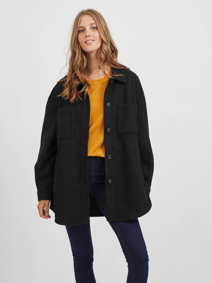 Vila Women's Jacket Kimmi shirt, black - Women's light jackets - 129261 - 1