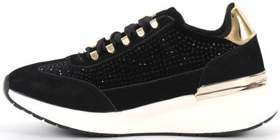 black and gold womens sneakers