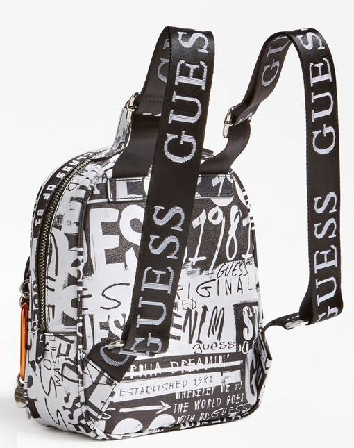guess white backpack