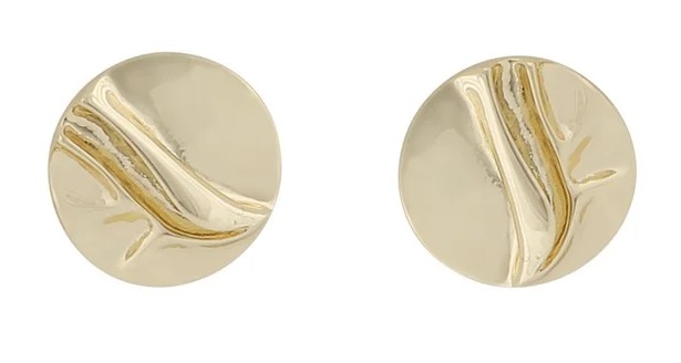 Snö of Sweden Earrings Malibu coin gold - Earrings - 136271 - 1