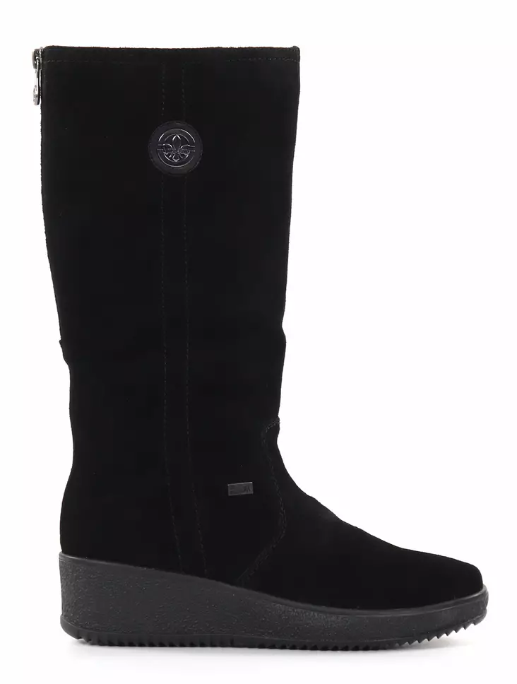 Rieker suede wedge boots Y4470-00 black - Rieker boots - 136521 - 1
