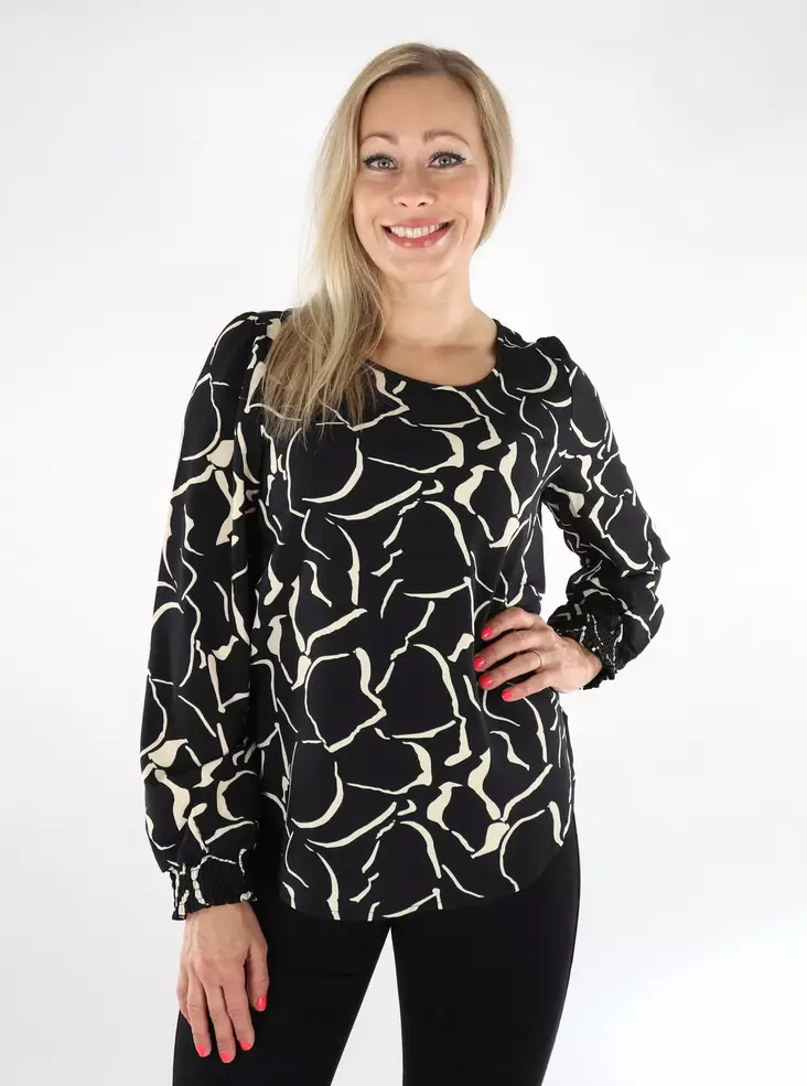 Only women's shirt Elite Life black/rebel grap - Women's long sleeved shirts - 136761 - 1