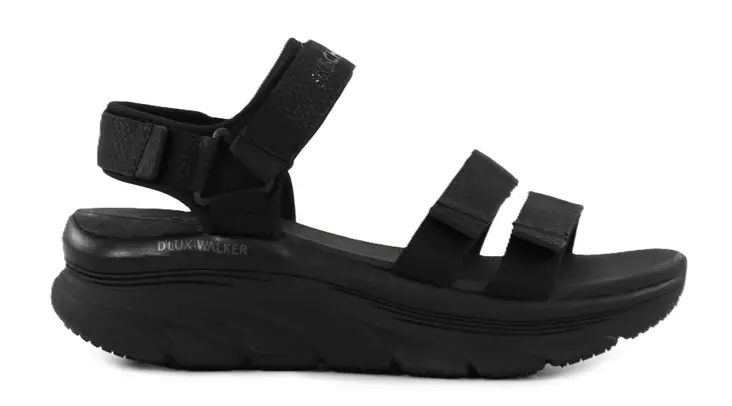 Skechers women's wide-last sandals 119828/BBK D'LUX WALKER - GOING OUT VIBES black - Skechers women`s sandals - 138411 - 1
