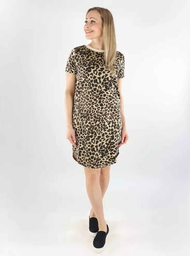 JDY sweatshirt dress New toasted coconut/leo - Dresses and tunics - 138541 - 1