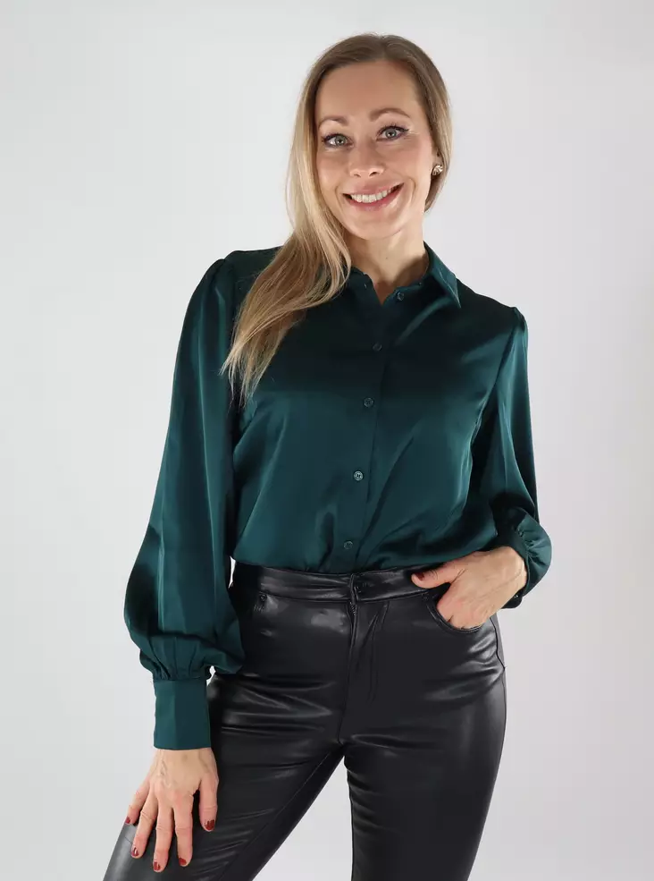 Vila women's shirt Ravenna ponderosa pine - Women's shirts and blouses - 139441 - 1