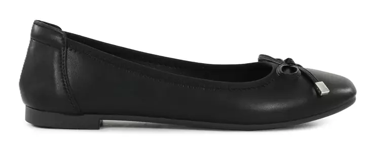 Migant ballerinas with bow tie detail A921-98 black leather - Ballerinas - 140691 - 1