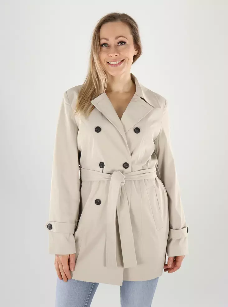 Vero Moda Coat trench oatmeal - Women's light jackets - 141041 - 1