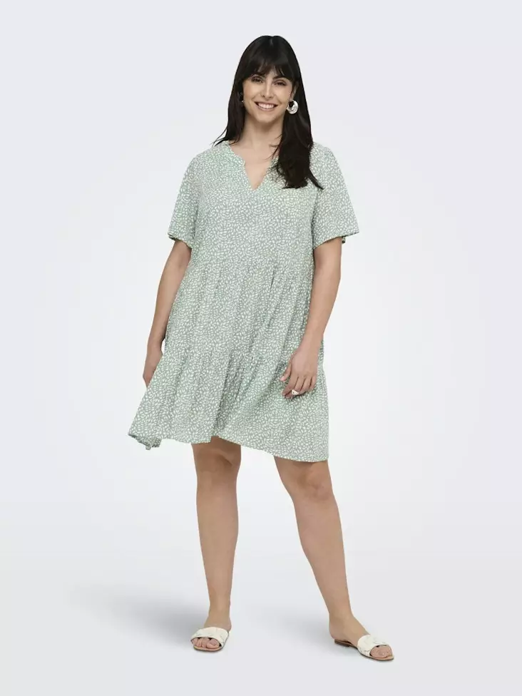 Carmakoma Plus Size Dress/Tunic Zally chinois green/white - Dresses and tunics - 138351 - 1