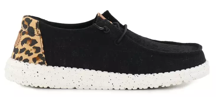 HEYDUDE Shoes Wendy wildcat Black/leopard - Women's walking shoes - 140871 - 1