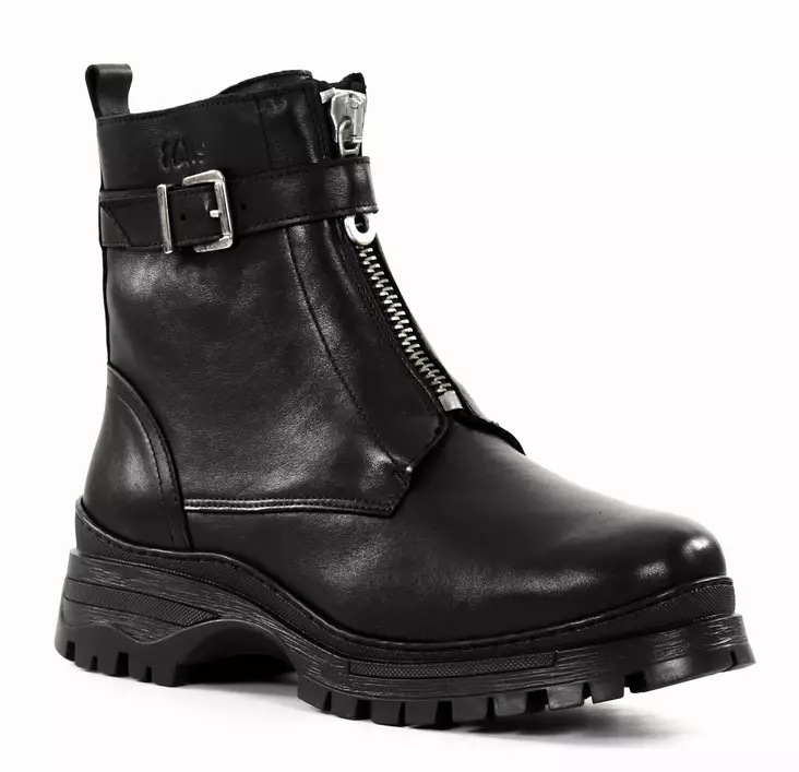 Ilves women's leather ankle boots with XXL straps 8491-D black - Women's ankle boots - 137481 - 1