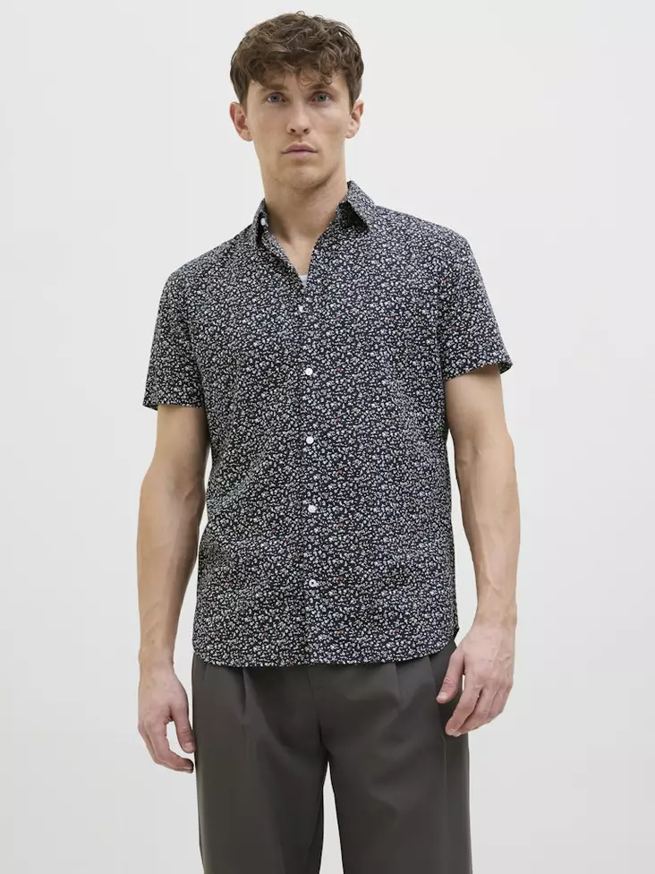 Jack&Jones short-sleeved dress shirt Blasummer night sky - Men's dress shirts - 138481 - 1