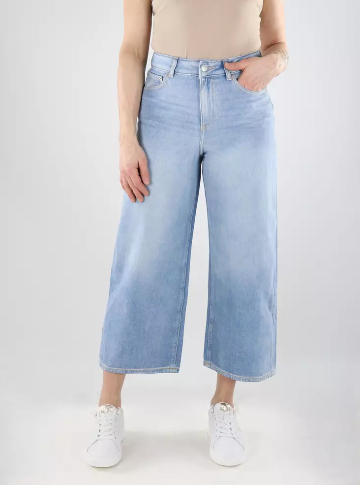 JJXX women's cropped jeans JXSANTIAGO Wide Crop light blue denim - Women's jeans - 140321 - 1