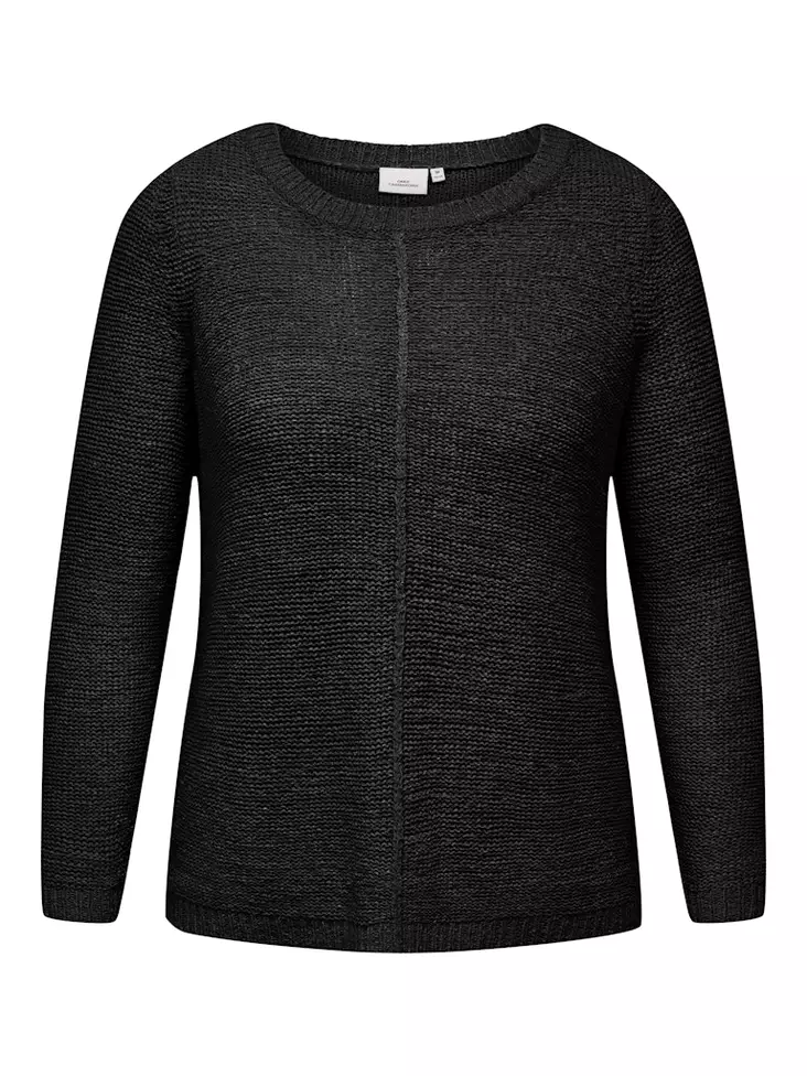 Only Carmakoma plus size sweater New Foxy black - Women's knitwear - 137061 - 1