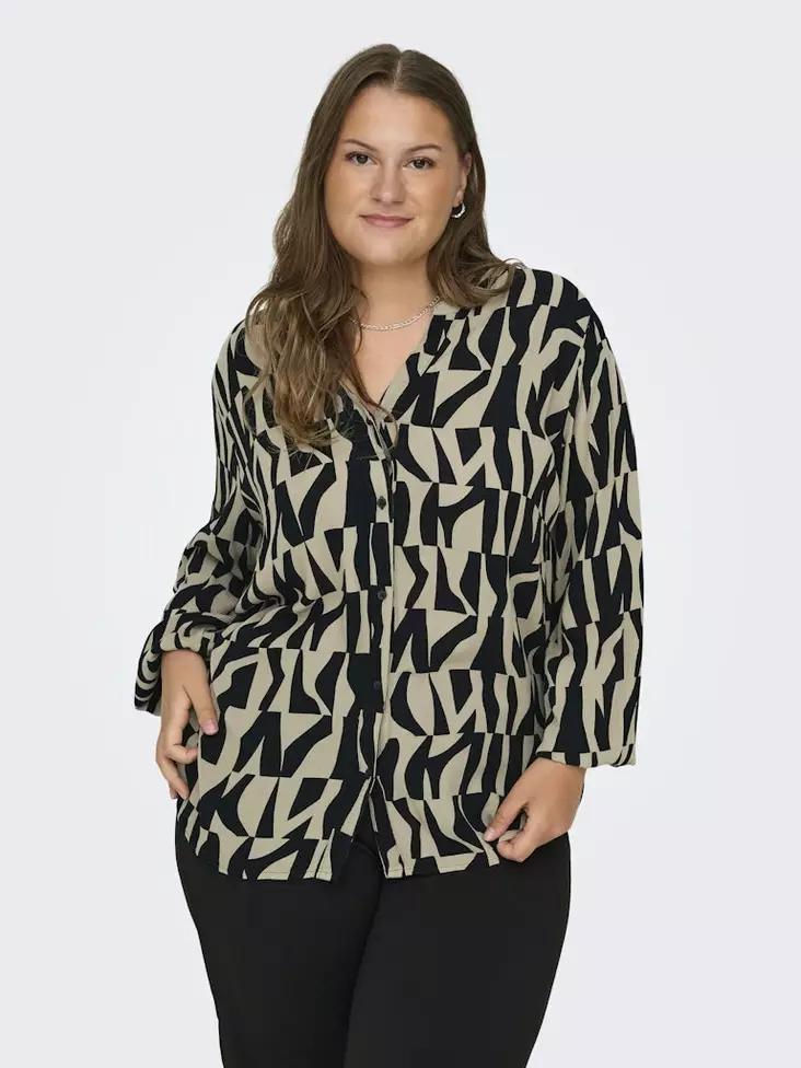 Only Carmakoma plus size shirt black/graphic - Women's shirts and blouses - 136531 - 1