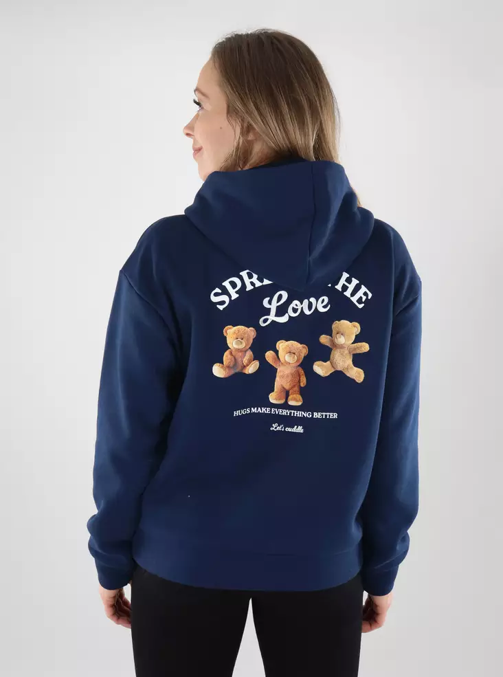 Only patterned hoodie naval academy/love - Women's hoodies and colleges - 139891 - 1