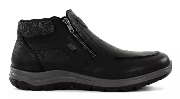 Rieker men's leather ankle boots 03660-00 black - Men's ankle boots and boots - 137401 - 1
