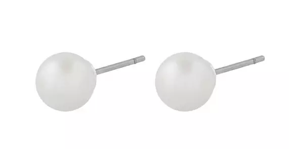 Snö of Sweden Earrings Laney silver/white - Earrings - 140031 - 1