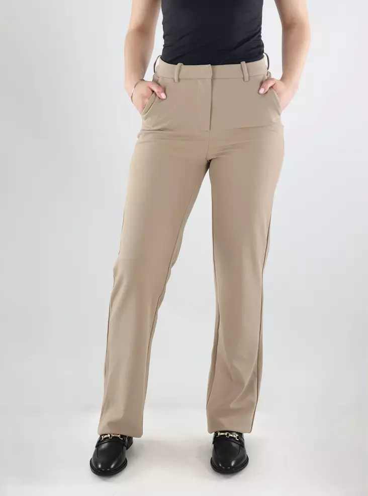 Vero Moda women's straight trousers MW silver mink - Women's trousers - 140091 - 1