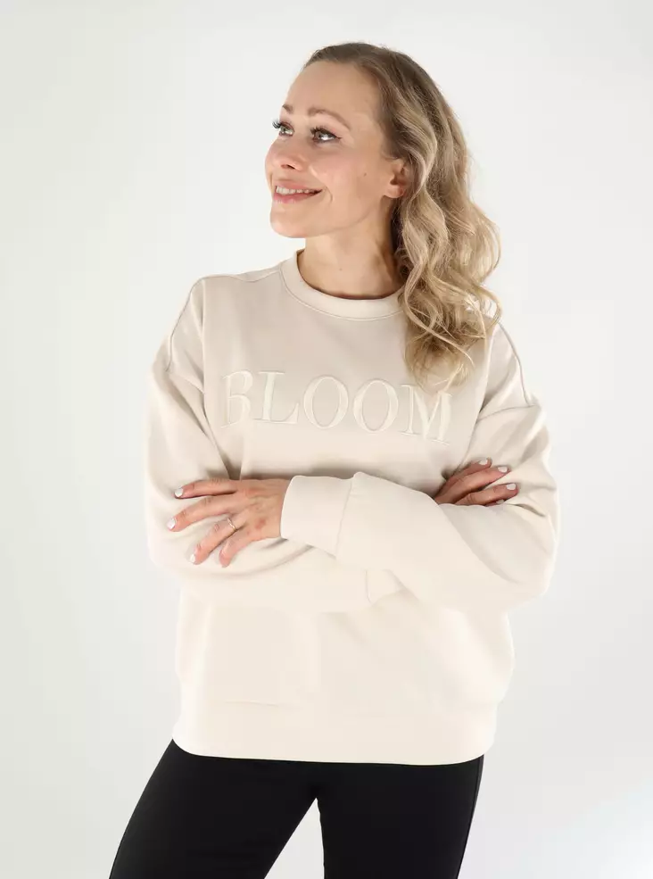 Vila women's sweatshirt VIREFLECT Detail super light natural melan - Women's hoodies and colleges - 138791 - 1