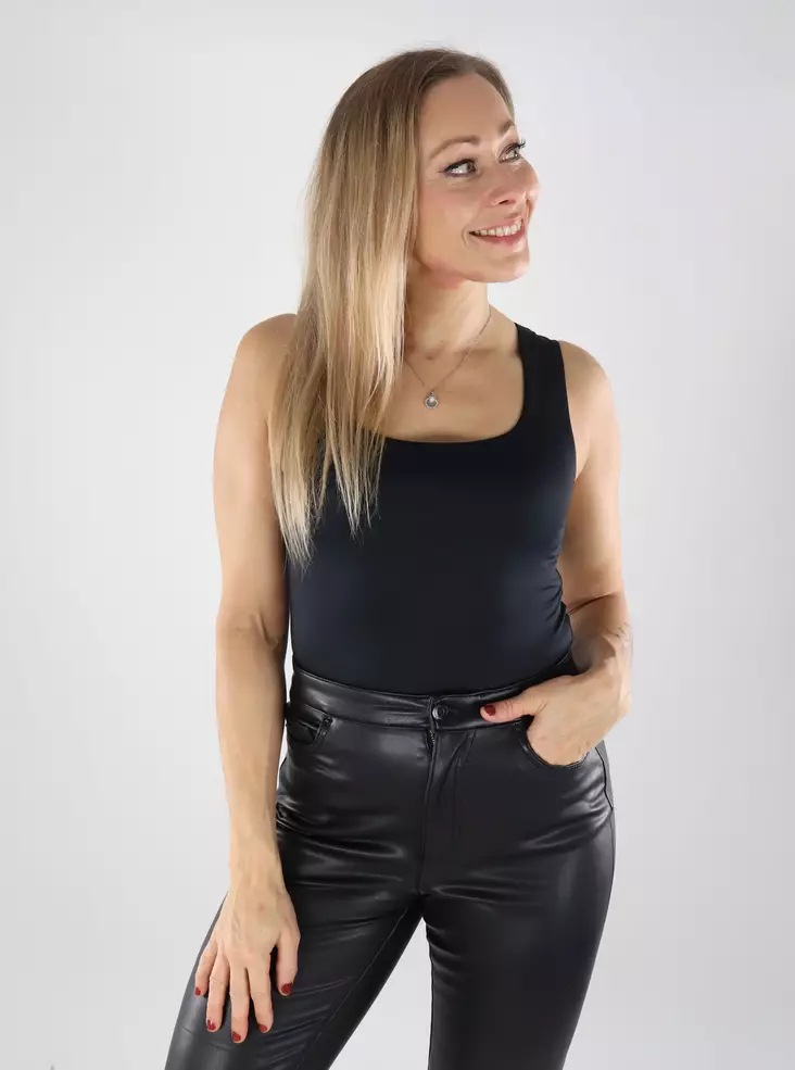 Vila women's top U-Neck black - Women's tank tops - 139331 - 1
