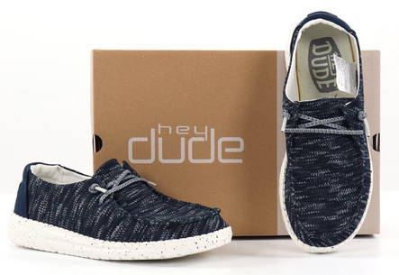 HEYDUDE Shoes Wendy sox navy - Women's walking shoes - 133672 - 2