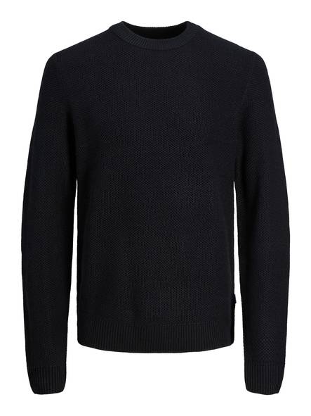 Jack&Jones Sweater Blake crew neck, black - Men's knitwear - 132522 - 1