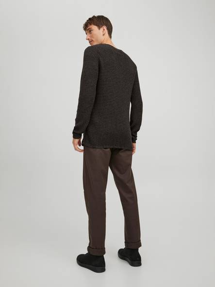 Jack&Jones Sweater Phil mulch/twisted - Men's knitwear - 132162 - 2