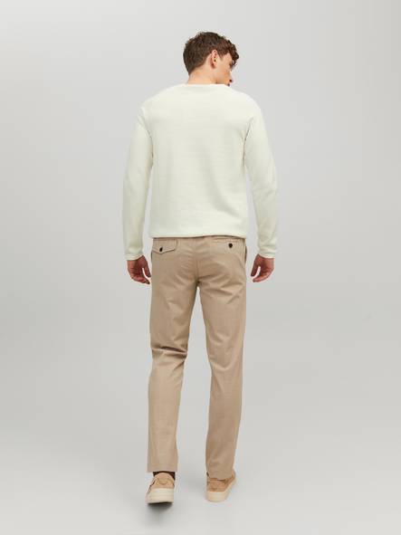 Jack&Jones Knit Hill cloud dancer - Men's knitwear - 134692 - 2