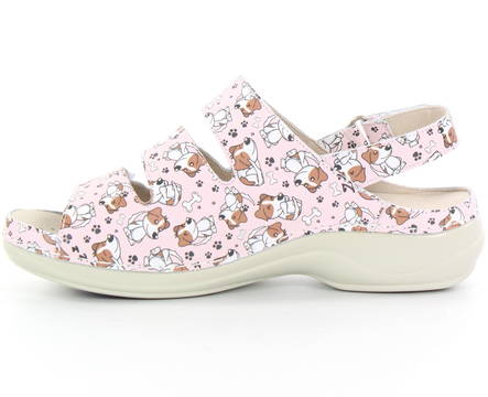 Nursing Care Machine Washable Sandals Leather, dogs - Women's work shoes - 126982 - 2