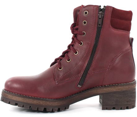Migant Leather Ankle Boots L920-14, Burgundy - Women's ankle boots - 121772 - 2