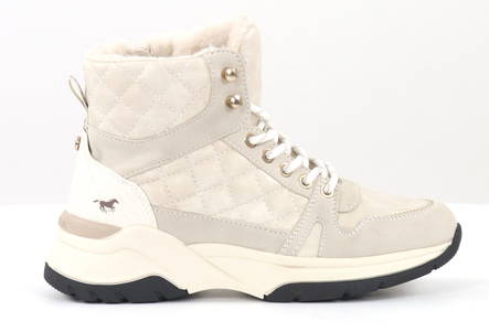 Mustang Ankle Boots 1438-603-243 Ivory - Women's ankle boots - 132532 - 1