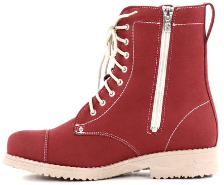 Natura Ankle Boots Vege 100, Wine Red - Women's ankle boots - 127252 - 2