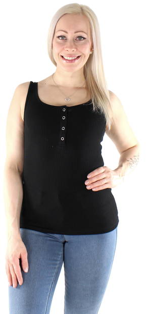 Pieces Women's ribb top Kitte tank, black, white - Women's tank tops - 126282 - 1