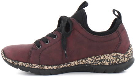 Rieker Walking Shoes N42M2-35, Wine Red - Rieker women`s walking shoes - 126612 - 2