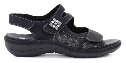 Rieker Remonte Sandals D7647-01, black - Rieker women`s sandals - 130192 - 1