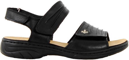 Rieker Sandals 64560-01, Black - Rieker women`s sandals - 125842 - 1