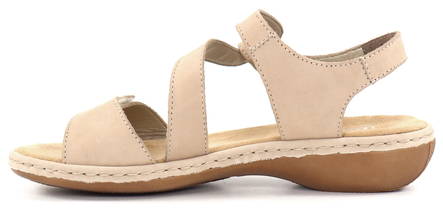 Rieker Sandals 659C7-60 beige - Rieker women`s sandals - 133162 - 2