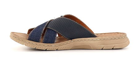 Rieker men's mules 21384-14 blue - Men's sandals - 135362 - 2