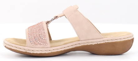 Rieker Mules 65980-31, rose - Women's mules - 130742 - 2