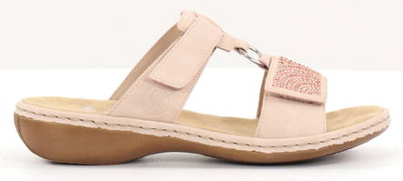 Rieker Mules 65980-31, rose - Women's mules - 130742 - 1