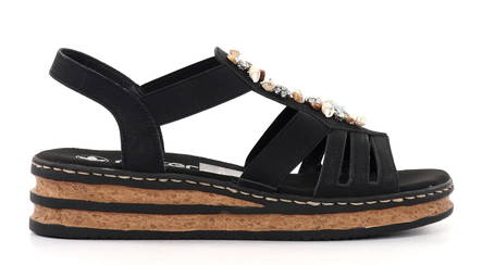 Rieker women's sandals 62949-00 black - Rieker women`s sandals - 135822 - 1