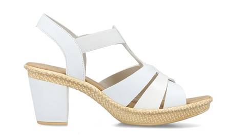 Rieker women's sandals 665K3-80 white - Rieker women`s sandals - 135732 - 1