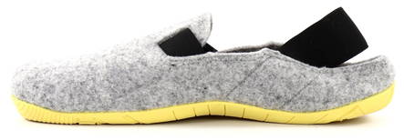 Suomi Kenkä Barefoot Shoes, Grey/Yellow - Men's slippers - 127792 - 2